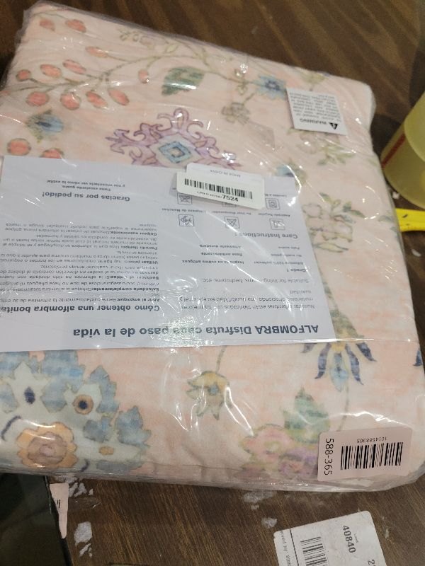 Photo 2 of Goideal Pale Pink Nursery Rug, 4x6 Floral Washable Area Rug Non Slip, Boho Low Pile Carpet with Rubber Backing for Bedroom Living Room Bathroom Playroom Entryway Office