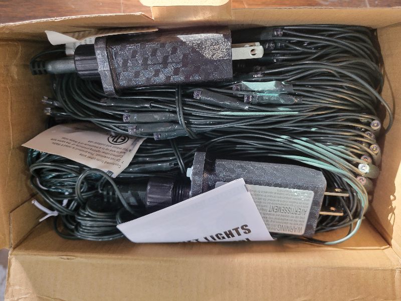 Photo 1 of 12ft x 5ft 360 LED Christmas Net Lights, 8 Modes Waterproof With Timer Low Voltage Connectable Mesh Lights for Trees, Bushes, Shurb, Garden, Outdoor Decoration(2 Pack, Green Wire, Multi-colored)