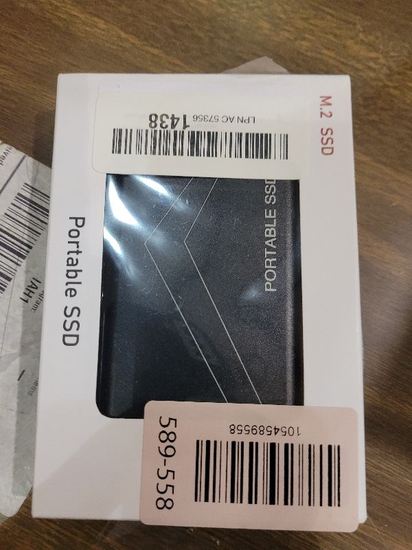 Photo 1 of 10T Portable External SSD – 10000GB USB 3.0 & Type-C Solid State Drive, Ultra-Slim Shockproof External Storage for Windows, Mac & Linux