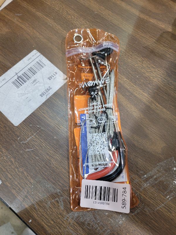 Photo 1 of 2-Pack Temp Meat Probe Replacement for Pit Boss Pellet Grills and Smokers, 3.5 mm Plug Thermometer Probes with 2 PCS Probe Grommets and Clips