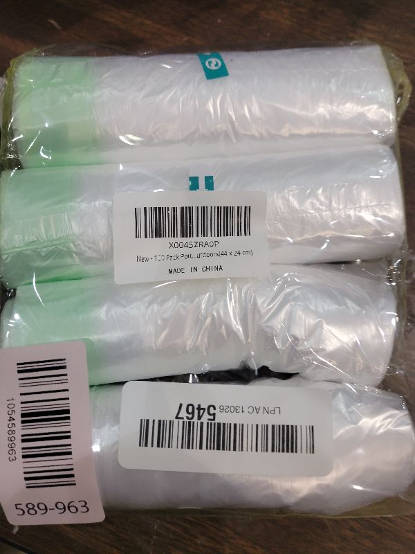 Photo 1 of 100 Pack Potty Chair Liners with Drawstring,Training Toilet Seat Potty Bags,Disposable Cleaning Bag for Kids Toddler Adults Pet Outdoors(44 x 24 cm)