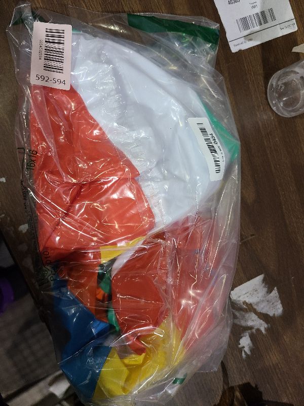 Photo 1 of 2 Pack Beach Balls, 20 Inch Beach Balls, Rainbow Color Pool Toys Pool Balls for Swimming Pool, Beach Toys Inflatable Ball for Summer Parties and Water Games