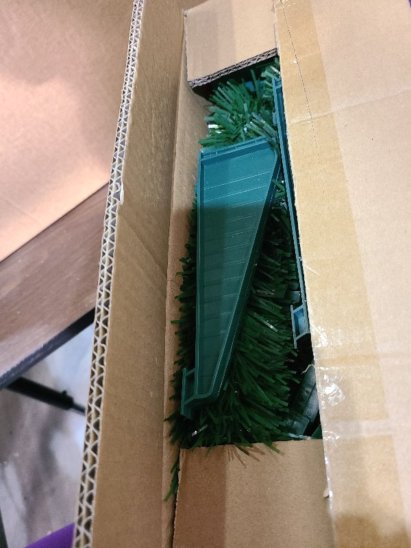 Photo 1 of [ 12 Modes & Remote Control ] 3 Ft Christmas Tree with Timer 50 Four Color LED Lights DIY 15 Ball Ornaments Star Artificial Xmas Tree Indoor Outdoor Home Holiday Decoration (Green)