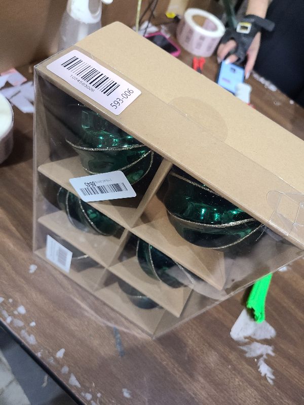 Photo 1 of 12 Pcs Christmas Ball Ornaments 3.15'' Shatterproof Plastic Hanging Balls Christmas Tree Decoration Ornaments for Xmas Holiday Party Wedding Decor - Red