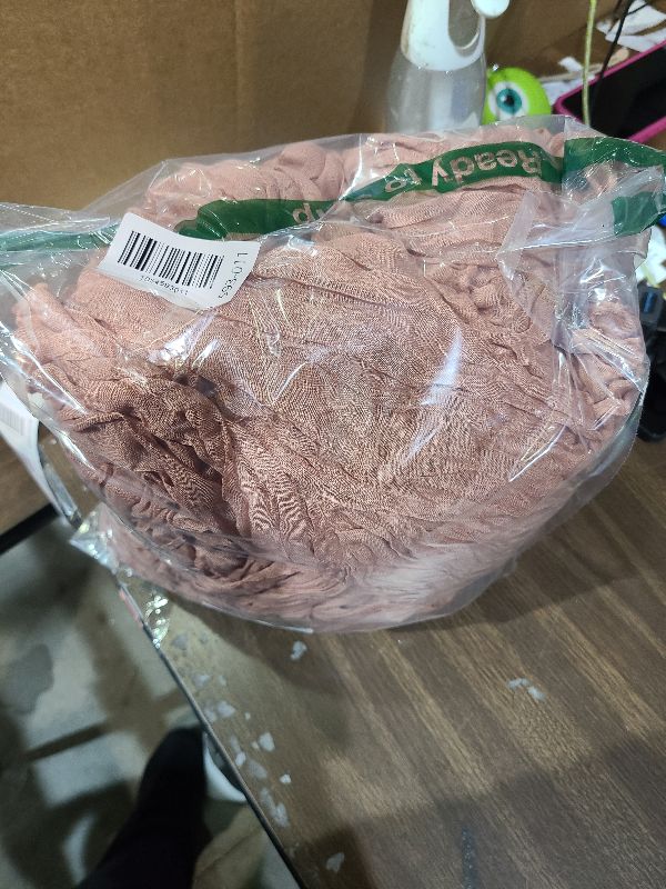 Photo 1 of 10 Pack Dusty Blush Cheesecloth Table Runner 10FT Boho Gauze Fabric Table Runner Vintage Rustic Sheer Runners for Wedding Party Bridal Baby Shower Long Table Decorations