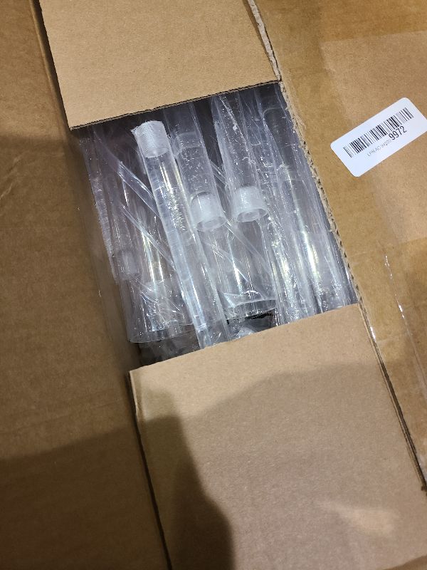 Photo 1 of 2 Set 26.8'' Tall Acrylic Candelabra Centerpieces for Wedding Table Decorations,Clear 5 Arms Candlesticks Holder with Acrylic Shade for Candlelight Dinner Party Fireplace Gift Fit LED Candle