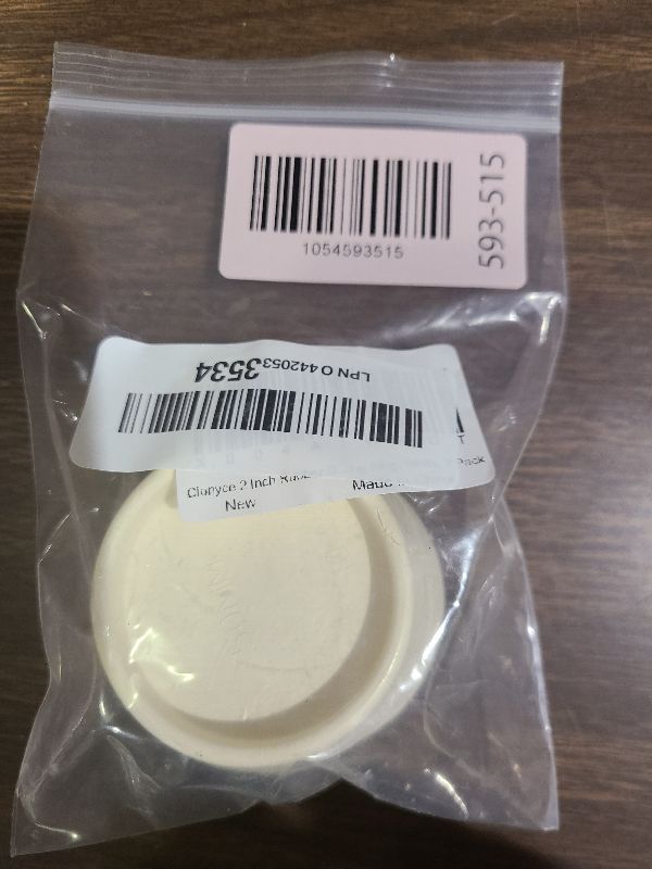 Photo 1 of 2 PCS 2 Inch to 2-1/8 Inch Rubber Drain Stopper with Hanging Ring, White Tub Drain Stopper, Sink Stopper Drain Plug, Rubber Sink Plug for Bathroom, Bathtub, Sewers and Kitchen