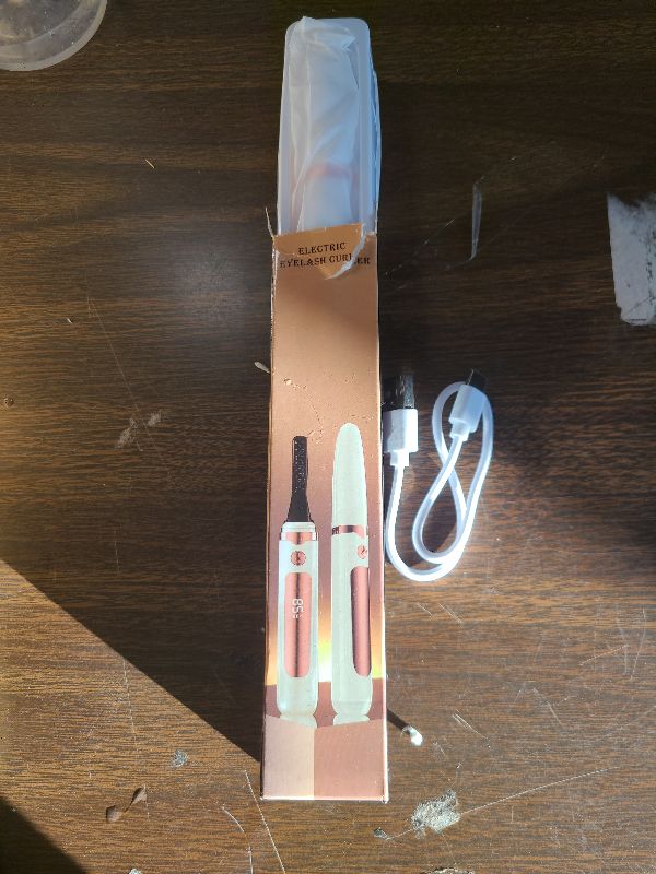 Photo 1 of 2025 Heated Eyelash Curler-USB Rechargeable Electric Eyelash Curler- Eyelash Curlers Heated 4 Temperature Modes Fast Heat Up Within 5s - 24 Hours Long Lasting- with Led Display for Women Girls (White)