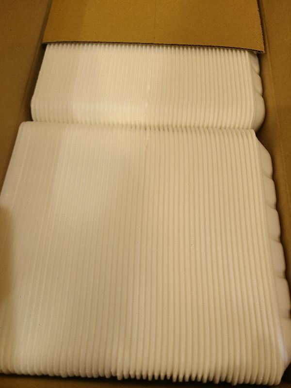 Photo 1 of 100pcs Foam Trays for DIY Craft, Atarvana Disposable Foam Meat Trays 8.3"×5.9" Rectangle Plates for School Food Printmaking