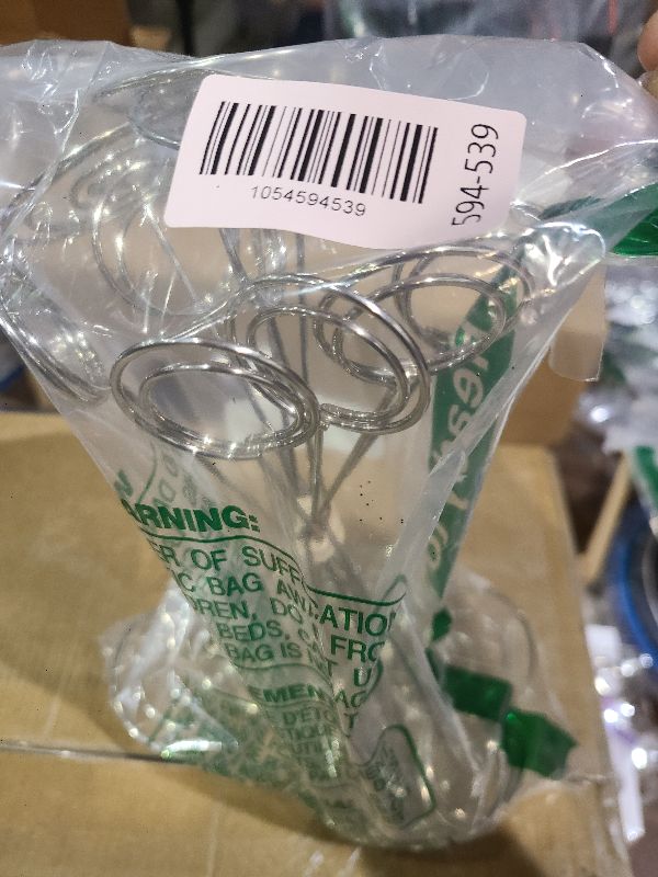 Photo 1 of 10 Pack 8.75 inch Tall Table Number Holders Place Card Holder Table Picture Holder Wire Photo Holder Clips Picture Memo Note Photo Stand (Silver)