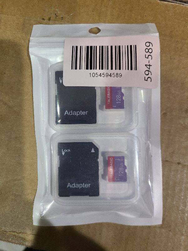 Photo 1 of 2 Pack 128GB Memory Card Class 10 Flash Card Fast Speed TF Card with Adapter for Tablet/Mobile Phone/Camera/Car Audio/Game Console(2 Pcs 128GB)