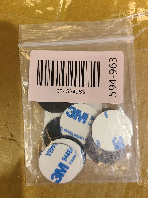 Photo 1 of 125kHz T5577 RFID Coin tag with Adhesive Backing for Identity Key Tags That can be rewritten with a Diameter of 25mm Black NFC tag(8 PCS)