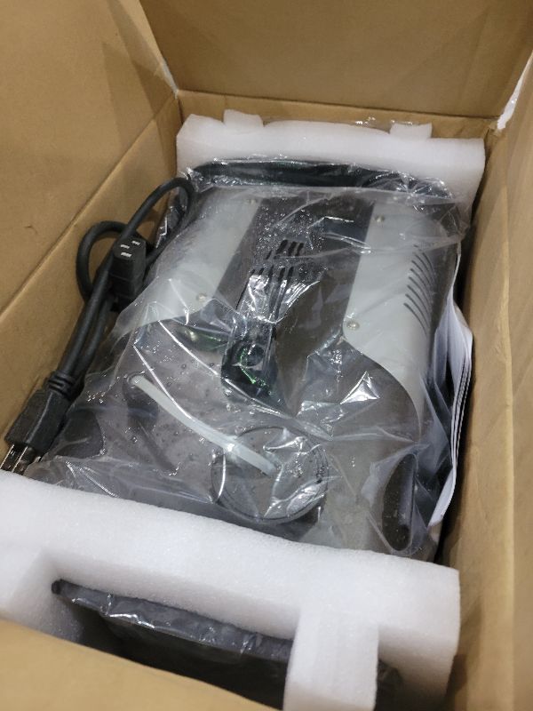 Photo 1 of 1200W Fog Machine with RGB 6LEDs Lighting Smoke Haze Generator Stage Effect Equipment for Play Theater Professional Stage Home Entertainment Halloween Party DJ Nightclub Wedding