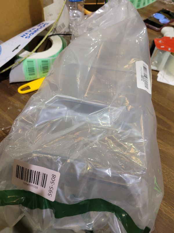 Photo 1 of 2PACK Clear Acrylic Kids Shoe Rack for Closet Organizers and Storage, Small Clear Shoe Rack 4 Sections Toddler Baby Shoe Storage Organizer Stackable Shoe Shelf,Desk File Sorter Book Purse Organizer