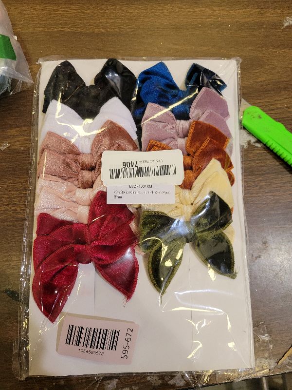 Photo 1 of 24 Pcs Small Velvet Fable Bow Hair Clips Barrettes for Baby Girl Velvet Hair Bows Alligator Clip Accessories for Toddler Kids Little Girl Teens Women