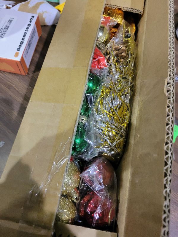 Photo 1 of AGIRL Tabletop Christmas Tree 22 Inch Mini Artificial Christmas Tree with 30 LED String Lights, Star Tree, Tabletop Small Xmas Tree for Holiday Indoor DIY Christmas Decor