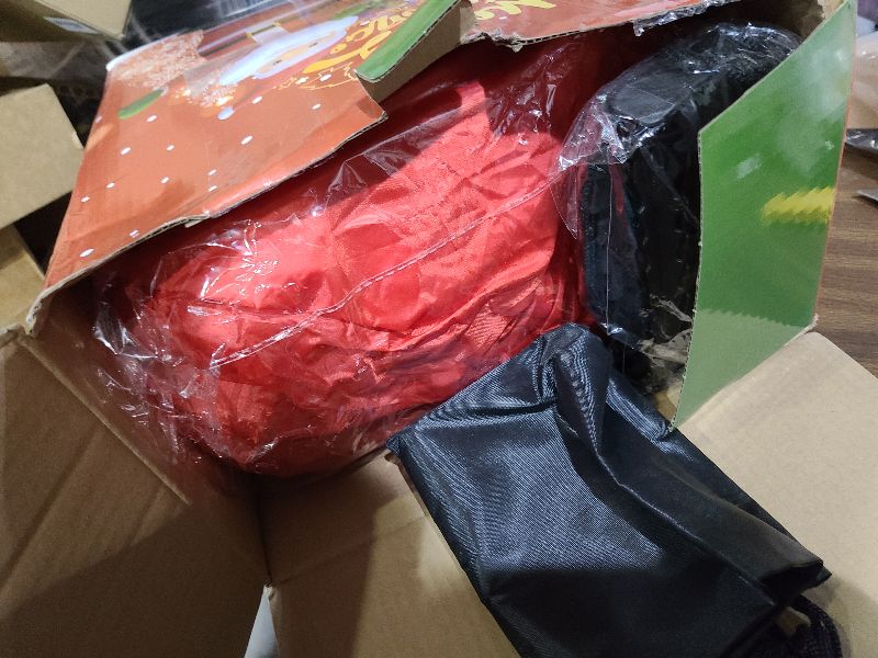 Photo 1 of 14FT Christmas Inflatable Santa Claus Outdoor Blow Up Yard Decorations,Giant Outside Standing Waterproof Smiling Santa Claus with Gift Bags,Built-in LEDs for Xmas Holiday Party Yard Garden Lawn Decor