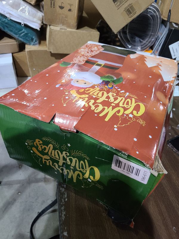 Photo 1 of 14FT Christmas Inflatable Santa Claus Outdoor Blow Up Yard Decorations,Giant Outside Standing Waterproof Smiling Santa Claus with Gift Bags,Built-in LEDs for Xmas Holiday Party Yard Garden Lawn Decor