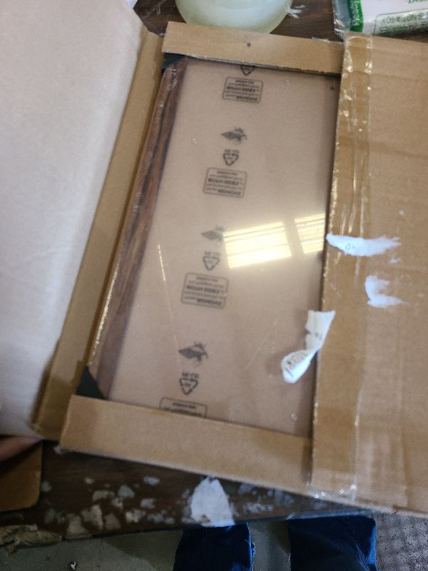 Photo 1 of 10x12 Frame Rustic Brown, Distressed 12x10 Picture Frame, Art Pic Hanging Poster Frame, 10 by 12 Gallery Family Concert Portrait Wall Photo Frame Anniversary/Birthday/Wedding/Thank you/Christmas Gift