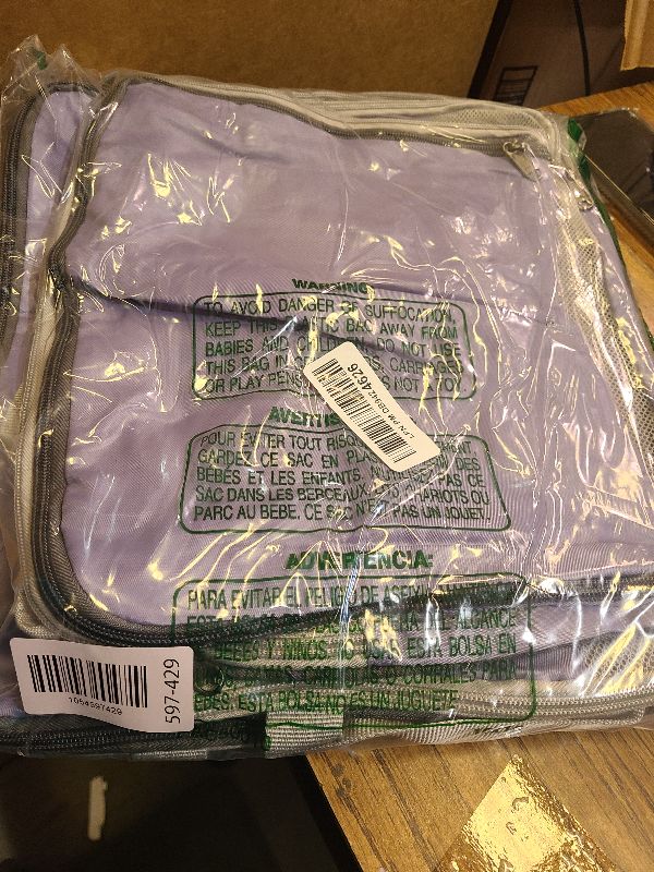 Photo 1 of 10 Set Compression Packing Cubes for Travel Essentials,Compressible Expandable Packing Cubes for Suitcase,OlarHike Luggage Organizer Bags for Travel,Handy Helper for Organizing Clothes(Purple Gray)