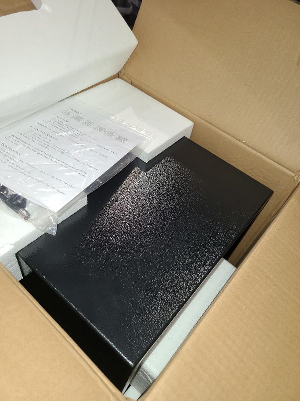 Photo 1 of 2.3 Cuft Fire Proof Safe for Home Documents Use, Small Home Safes Water and Fireproof with Digital Keypad and Spare Key, Removable Shelf, Steel Personal Fireproof Safety Box for Documents Cash, Money