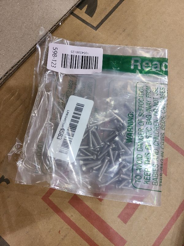 Photo 1 of #6-32 x 3/4" Flat Countersunk Head Machine Screws, Phillips Drive, 304 Stainless Steel 18-8, Full Thread, Coarse Thread UNC, 100 PCS