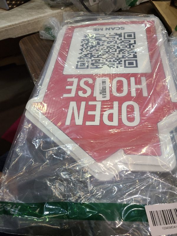 Photo 1 of 12'' x 17'' Open House Signs for Real Estate (3-Pack)