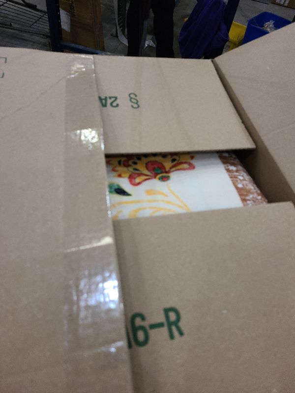 Photo 1 of IWRJFQWR Vintage Floral 8x10 Area Rugs - Floral Washable Rug for Living Room Bedroom Dining Room Kids Playroom Home Decor Non Slip Carpet - Brown