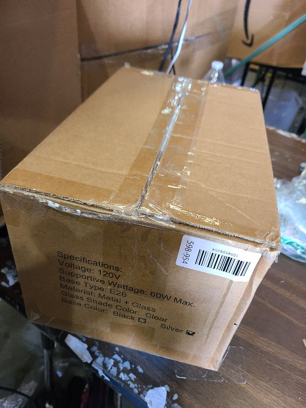 Photo 1 of 2-Pack Bathroom Wall Sconces, Brushed Nickel Vanity Lights, Modern Wall Light Fixture with Clear Glass Shade, Farmhouse Wall-Mount Lighting Lanterns, Wall Lamps for Mirror Living Room Bedroom Kitchen