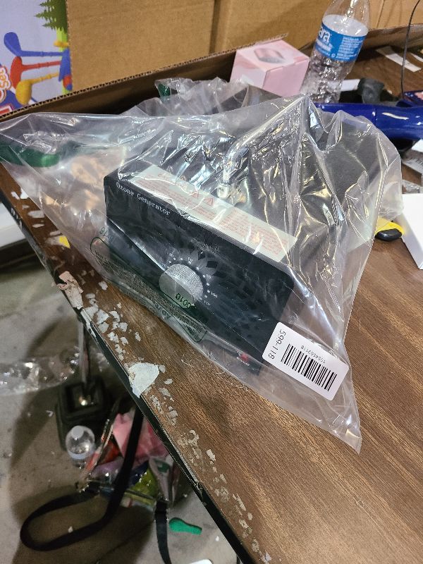 Photo 1 of 2025 Latest Ozone Generator, High Capacity Ozone Machine Odor Removal Up to 6000 Sq.Ft, for Car/Home/Smoke/Pet Odor, Black