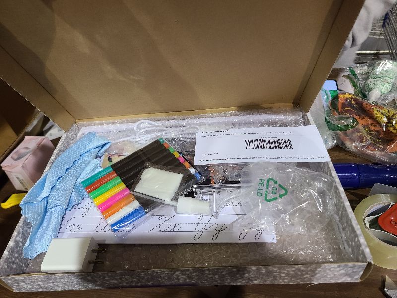 Photo 1 of 16" Led Drawing Board for Kids with 18 Tracing Pages - 4 Modes & Acrylic Led Note Board with 7 Colors, Light up Magic Boards for Art Kit, Birthday & Christmas Gifts for Teenage Girls & Boys, 39PCS