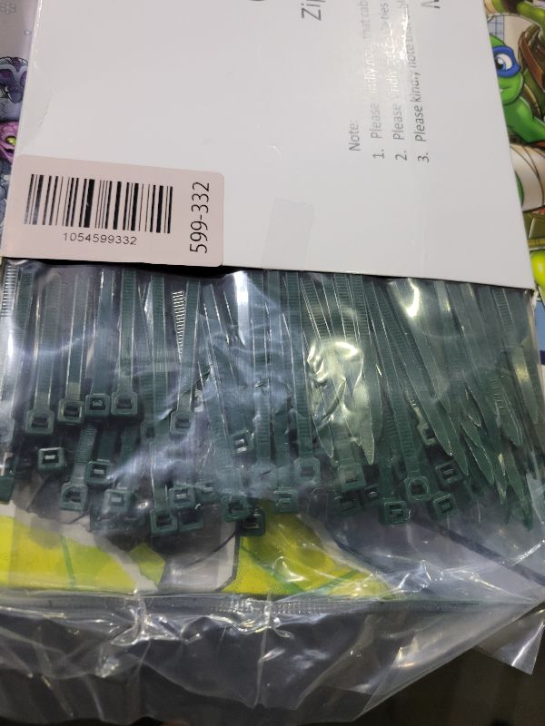Photo 1 of 200PCS Nylon Zip Ties - 8 Inch Green,Multi-Purpose Self Locking Cable Ties? Ultra Strong Plastic Wire Ties with 40 Pounds Tensile Strength