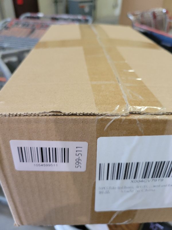 Photo 2 of Jefuzh 50 PCS Fake Red Roses, Artificial Red Flowers Bulk Realistic Silk Faux Rose with Stems for Wedding Decoration Anniversary Bridal Bouquet DIY Floral Arrangement Romantic Home Decor Gifts