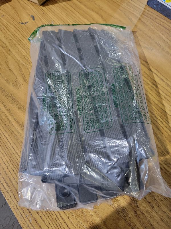 Photo 1 of ?Shower Mat Non-Slip Bath Mat for Tub and Shower Stall,200+ Suction Cups with Drain Holes, Quick Dry Machine Washable, Extra Grip for Elderly and Baby, Bathroom Essentials 24x24 Inch(Black)