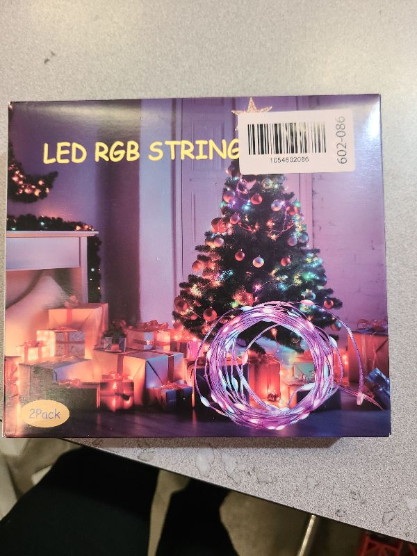 Photo 1 of 2 Pack Fairy Lights Battery Operated Color Changing String Lights with Remote, 16.4FT Twinkle Lights USB Plug or Battery Powered, Outdoor Christmas Decorations for Bedroom Wedding Party Indoor