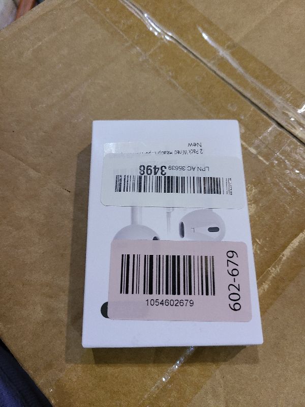 Photo 1 of 2 Pack Wired Headphones for iPhone Earbuds with Built-in Microphone & Volume Control Nosie Reduction Earphones Headsets Compatible with iPhone 14 13 12 11 Pro Max XS XR X 8 7, Support All iOS System