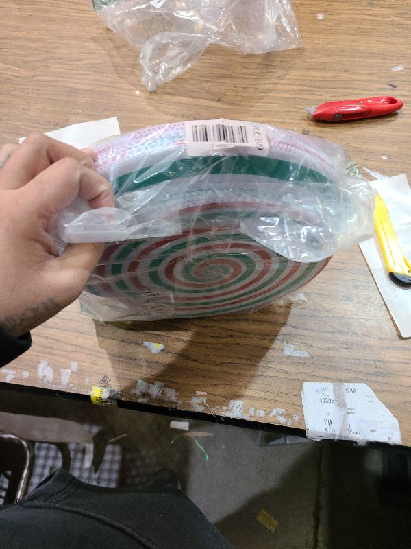 Photo 1 of 12 Pcs 12 Inch/10 Inch Large Christmas Decorations Outdoor Double Sided Christmas Yard Hanging Ornaments Holiday Porch Lawn Candy Hanging Decorations for Xmas Tree Porch Yard Decor