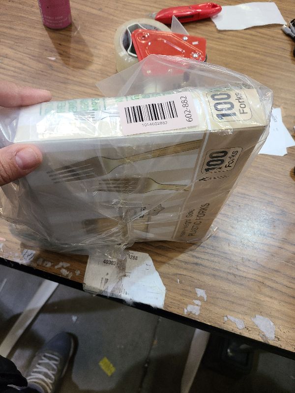 Photo 1 of 100 Pcs Gold Plastic Forks, Disposable Plastic Forks, Plastic Utensils for Parties, Weddings, Picnics, Big Event, Daily Use - BPA FREE