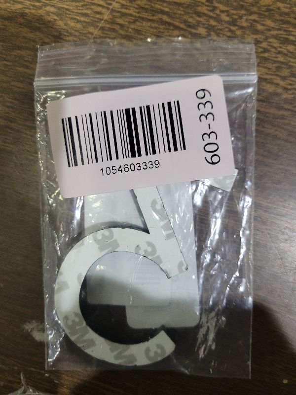 Photo 1 of 3 Inch Adhesive Mailbox Numbers, Self Stick House Numbers for Apartment Door Farmhouse Office Hotel Outside, Address Numbers and Letters, Frosted Matte Black Acrylic House Number 3