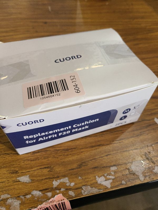 Photo 1 of 2-Pack Replacement Cushion for ResMed AirFit F20, FSA/HSA Eligible, Compatible with Original Airfit F20 Full Face Mask, Reliable Seal & Perfect Fit, Covers Nose and Mouth, Medium