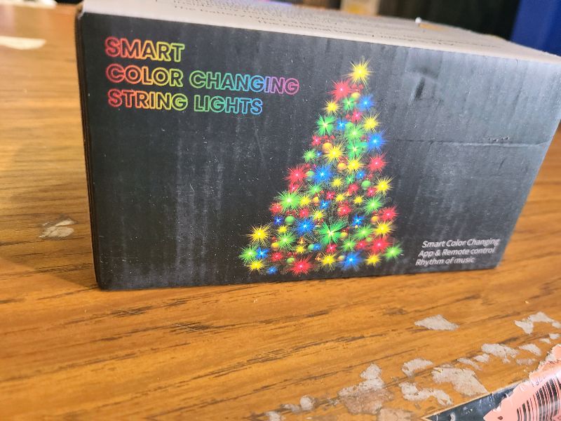 Photo 1 of 240LED Smart Color Changing Christmas Lights App Controlled, 95FT Waterproof RGB Twinkle String Light Music Sync Multiple Modes, Christmas Lights with Remote & Timer Indoor Outdoor Xmas Decorations