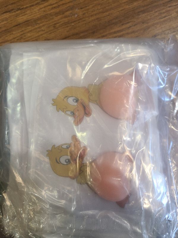 Photo 1 of 14 Pieces 3D Cartoon Car Sticker Decorative Mute Cute Car or Household Appliance Silicone Anti-Collision Strip Sticker for Rearview Mirror Car Door Frame Window