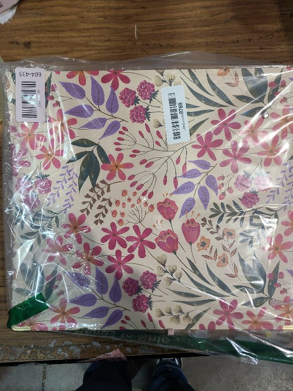 Photo 1 of 3 Ring Binder 3 Inch, Cute Decorative Hardcover Low Profile Clipboard with Storage, 3'' Round Ring Binders for Letter Size Paper, Durable Binder Organizer for School Office Supplies(Pink Floral)