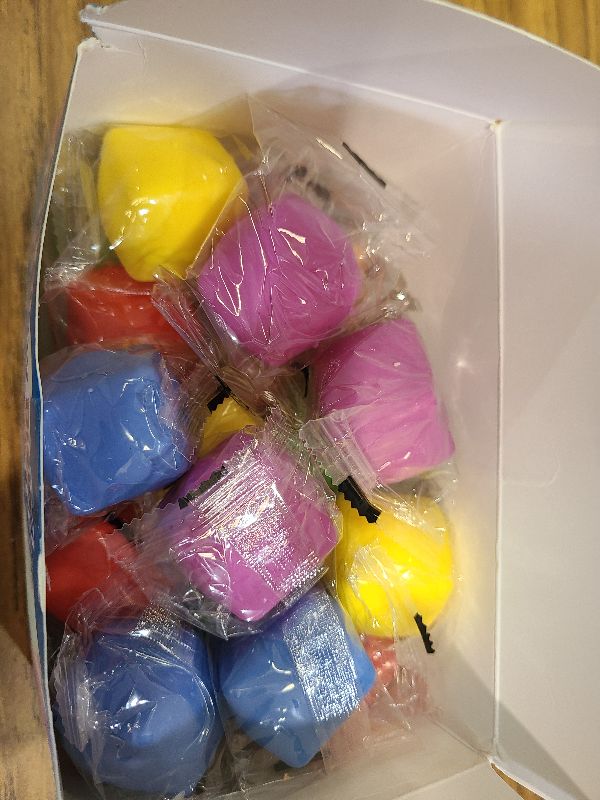 Photo 1 of 24 Pack Slow Rising Stress Cube , Dough Stress Balls Soft Fidget Squishy Toys for Anxiety Relief, Pull Stretch Classroom Prize Party Favors Toys for Kids
