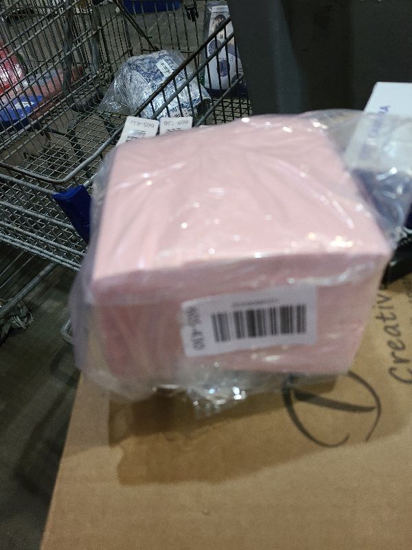 Photo 1 of 100 Pack Cocktail Napkins, 3-Ply Scalloped Edged Wedding Napkins Folded 5 x 5 Inches Dessert Napkins, Disposable Napkins for Dinner Birthday Party Bridal Anniversary Baby Shower Reception (Pink)