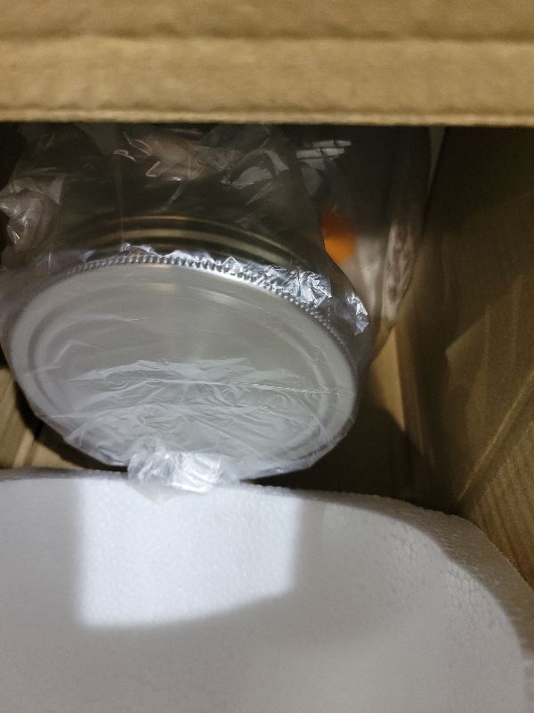 Photo 1 of 1 Gallon Glass Beverage Dispenser with Lid, Stainless Steel Spigot, Glass Drink Dispensers for Parties, Lemonade Dispenser With Ice Cylinder for Weddings, Party,Sun Tea Jar, Water Juice Dispensers