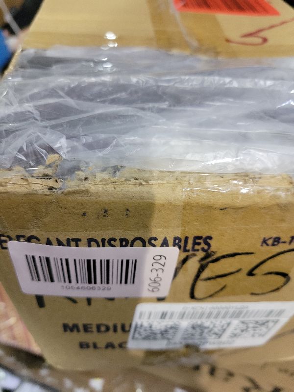 Photo 1 of 1,000 Plastic Disposable Knives Bulk Black Medium Weight Disposable Silverware Plastic Cutlery Knife