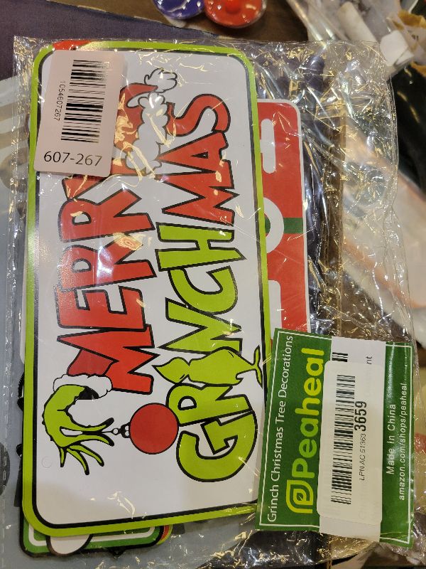 Photo 1 of 18 Playful Green Monster Ornament for Christmas Tree, Whislism Village Theme Paper Christmas Decorations, Quirky Festive Xmas Gifts for All Ages