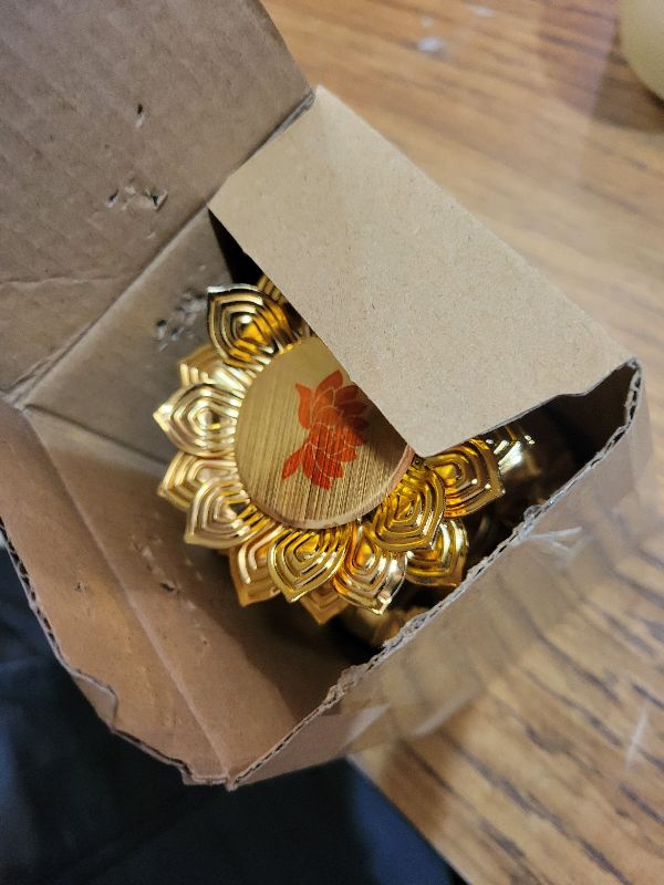 Photo 1 of 2 Pcs Lotus Candle Holders Metal Gold for Diwali Lotus Ghee Candle Stand Indian Decorations Oil Lamps for Buddha Temple Home Decor