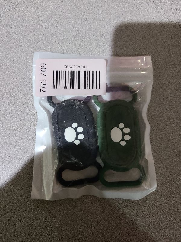 Photo 1 of 2 Pack Waterproof Dog Collar Holder Compatible with Samsung Galaxy SmartTag2, Silicone GPS Tracker Hidden Loop Holder for Smart Tag2, Anti-Lost Collar Tag2 Paw Case (Black Green)